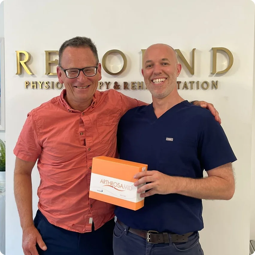 Dr mark with his client